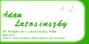 adam latosinszky business card