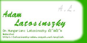 adam latosinszky business card